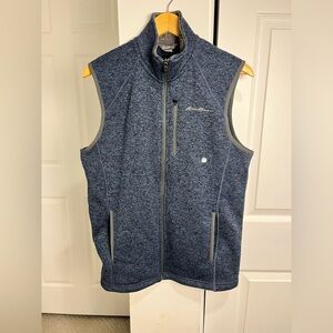 Eddie Bauer Radiator Sweater Fleece Vest 2.0 Men's Small BlueFull Zip